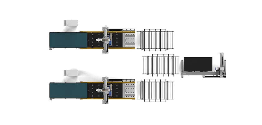 一拖二開(kāi)料機(jī)連線 一拖二開(kāi)料機(jī)連線